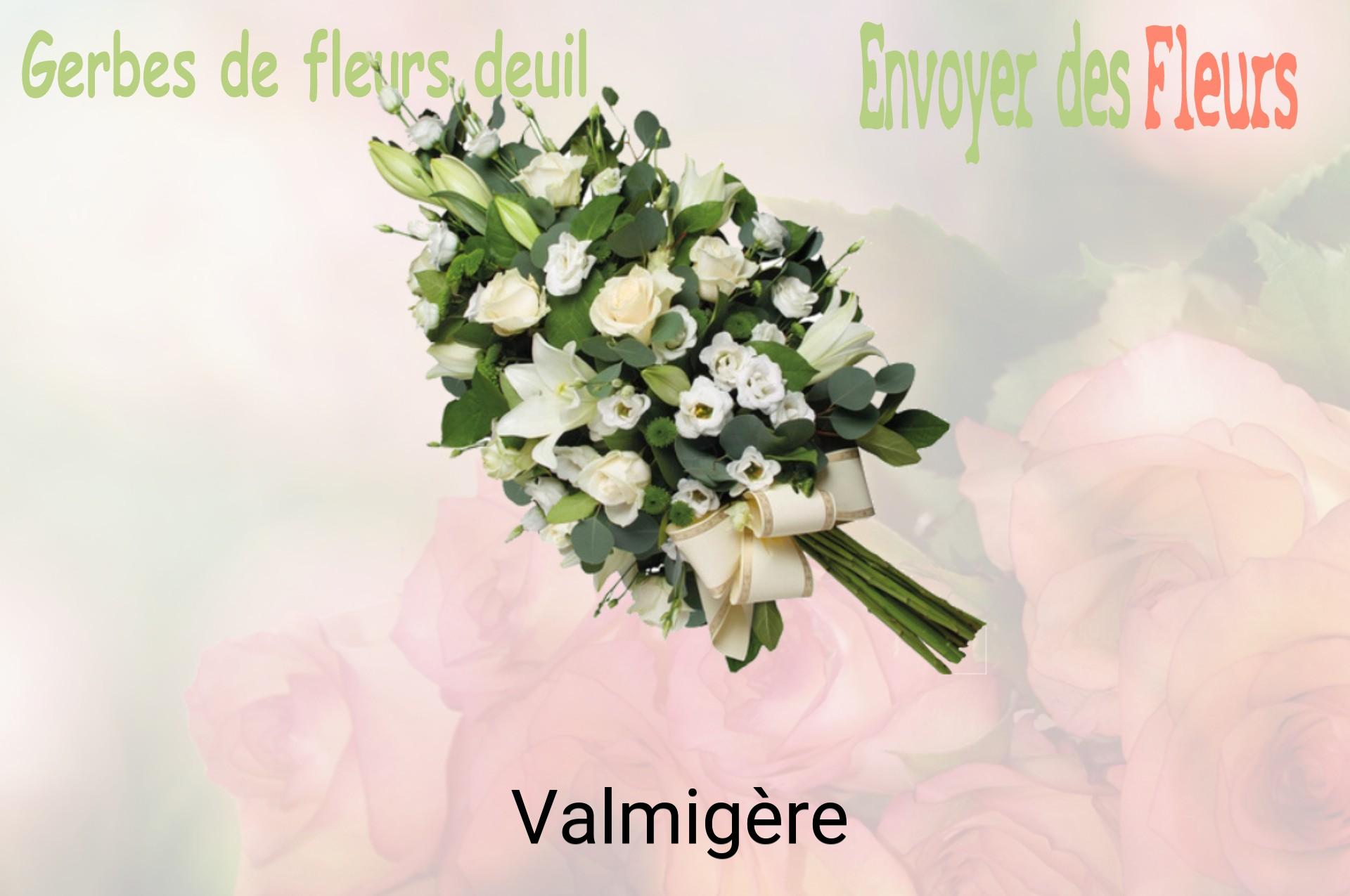 Gerbe de fleurs de deuil livrée à Valmigère